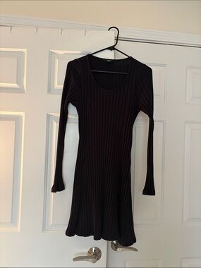Navy sweater dress